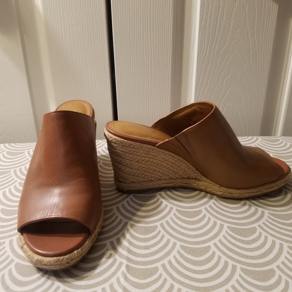 Coach Leather Wedges